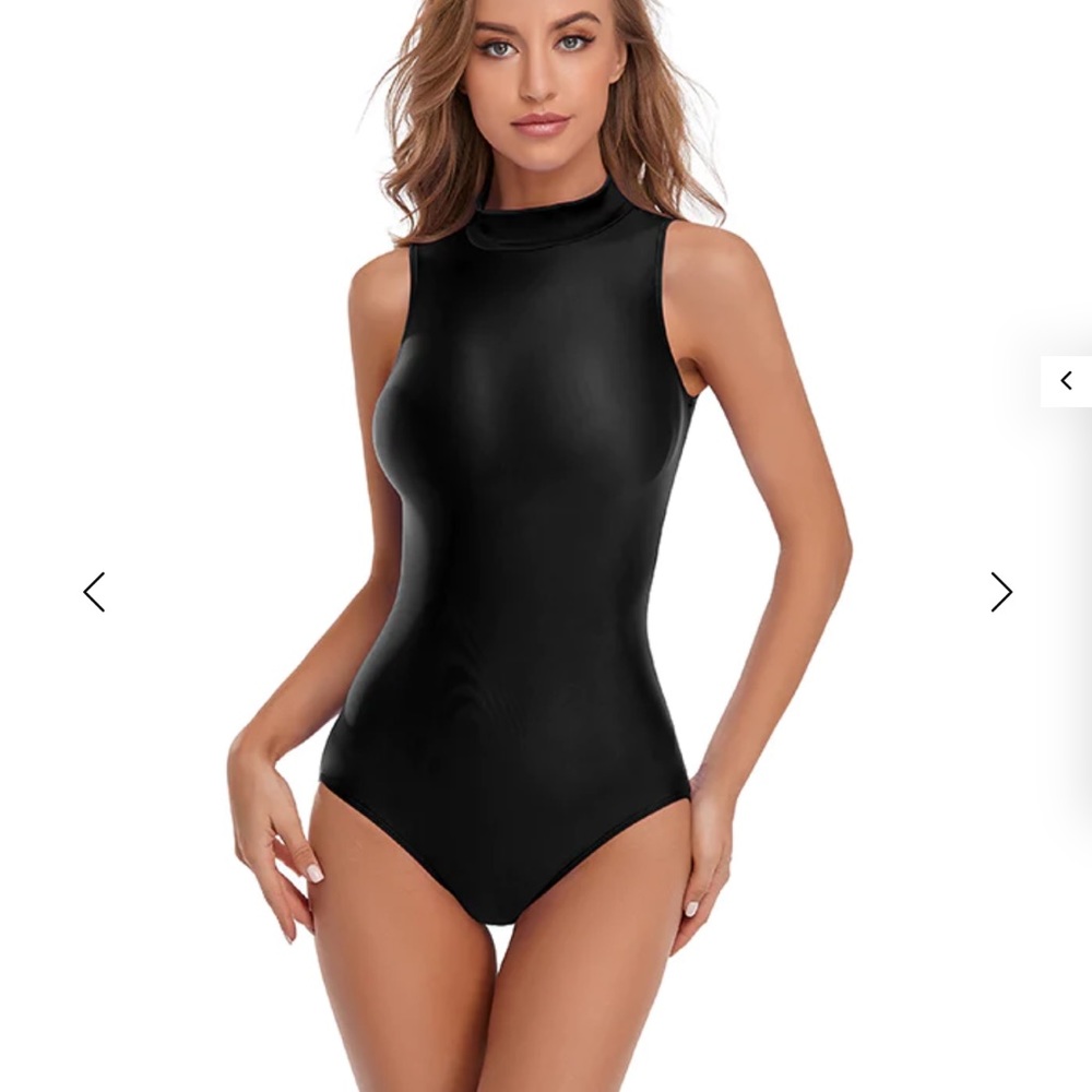 Speerise Ladies Mock Neck Sleeveless Spandex
Leotard